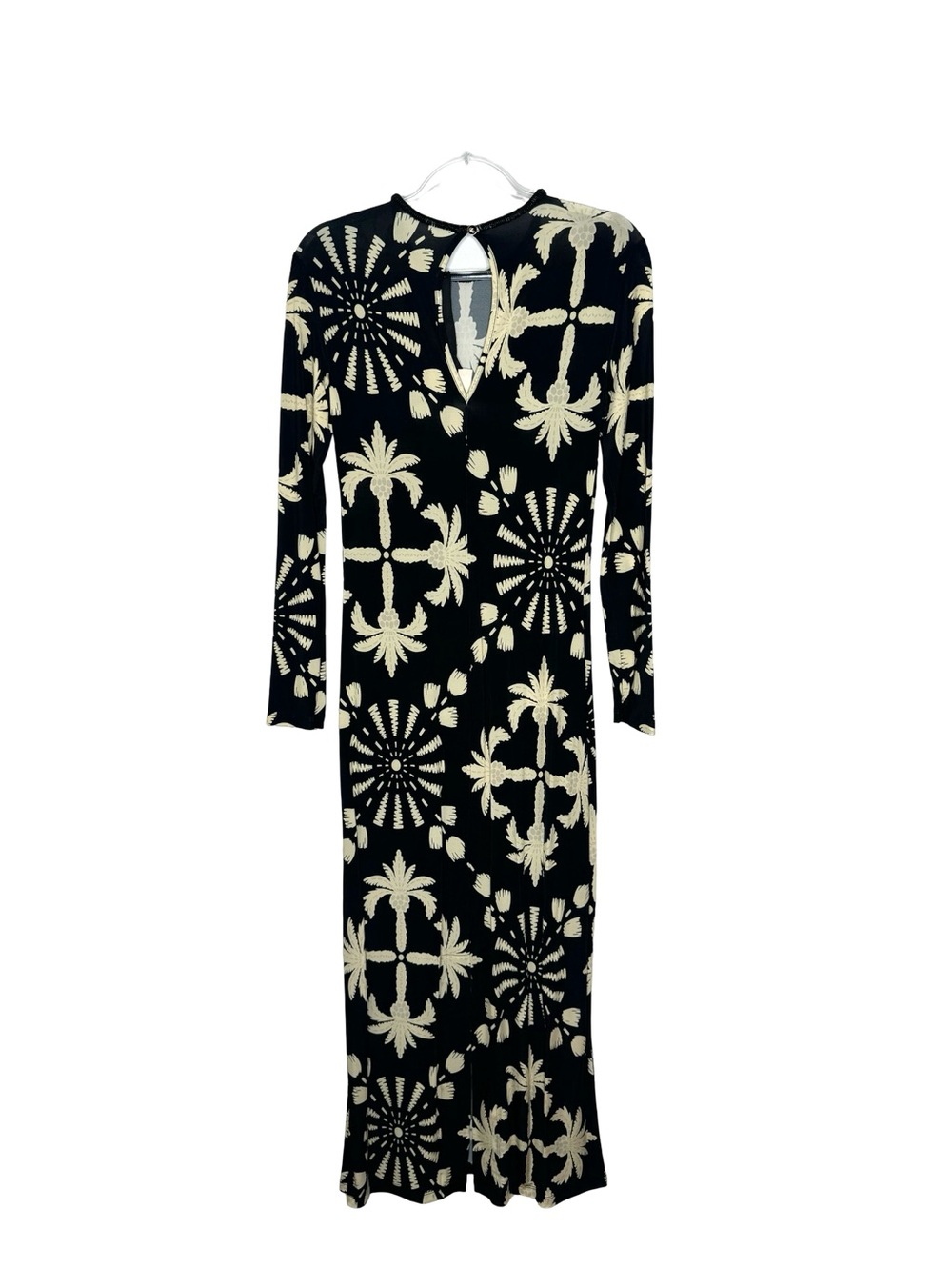 Johanna Ortiz | NWT Garden Warrior Ankle Dress Florals Black/Nude 4 - Picture 6 of 15